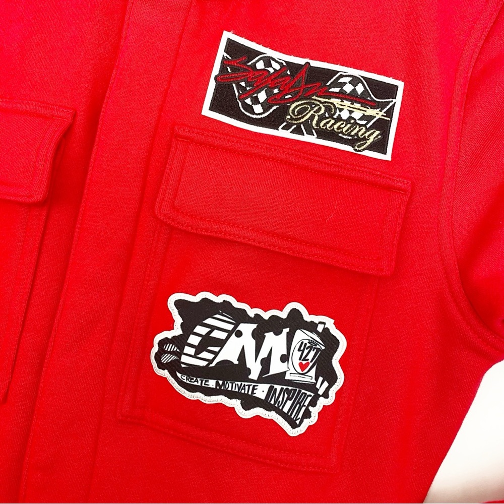 Champion X King Saladeen Moneybear Coverall Boiler Suit Jumpsuit Red Unisex - Picture 9 of 16